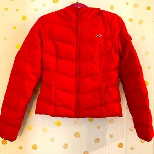 Hollister feather down coat